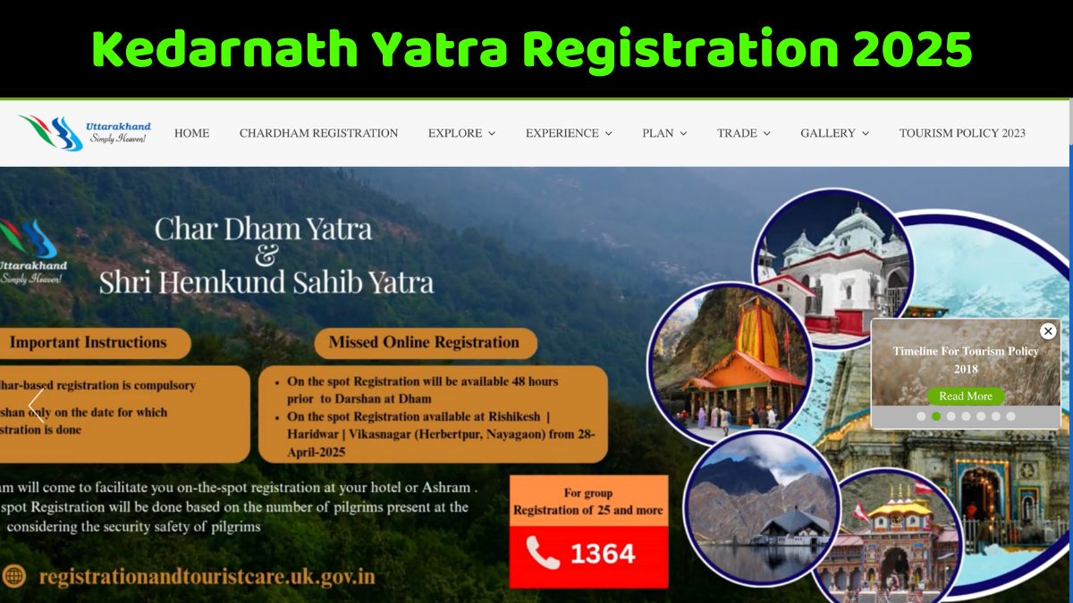 Kedarnath Yatra Registration 2025